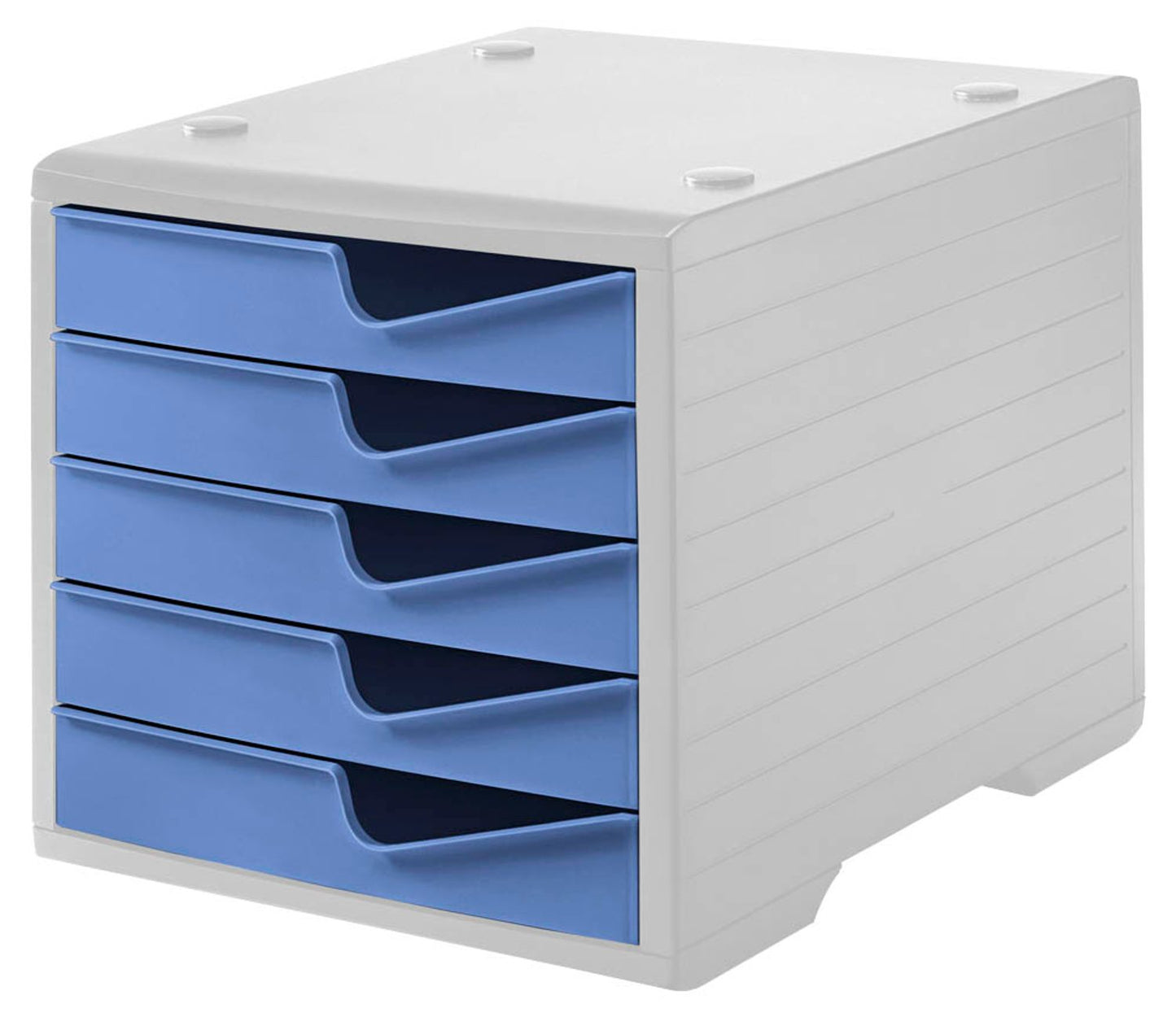 styro Schubladenbox styroswingbox, DIN C4 mit 5 Schubladen
