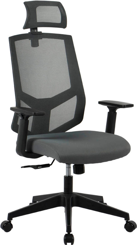 Bürostuhl, Stoff, Gestell schwarz