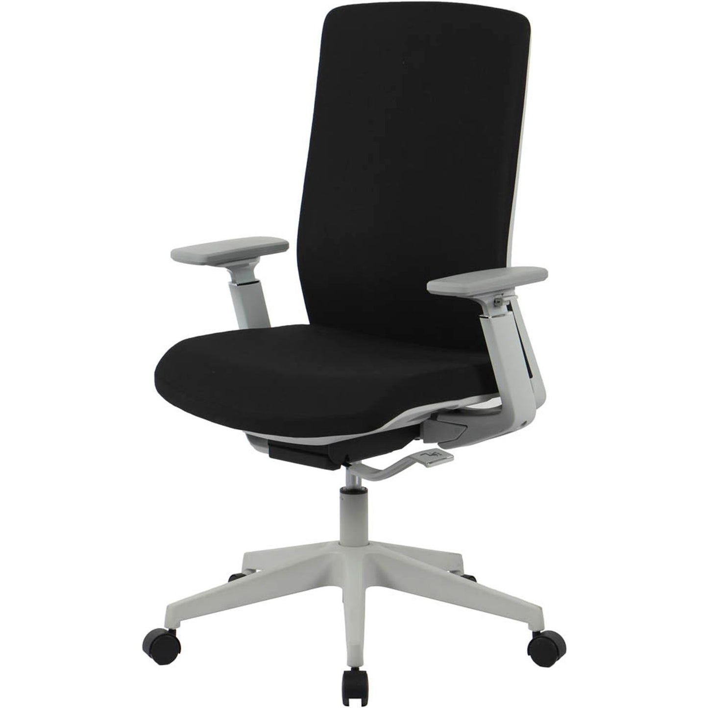 neutral Bürostuhl, Stoff schwarz, Gestell silber | 10006