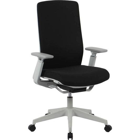 neutral Bürostuhl, Stoff schwarz, Gestell silber | 10006