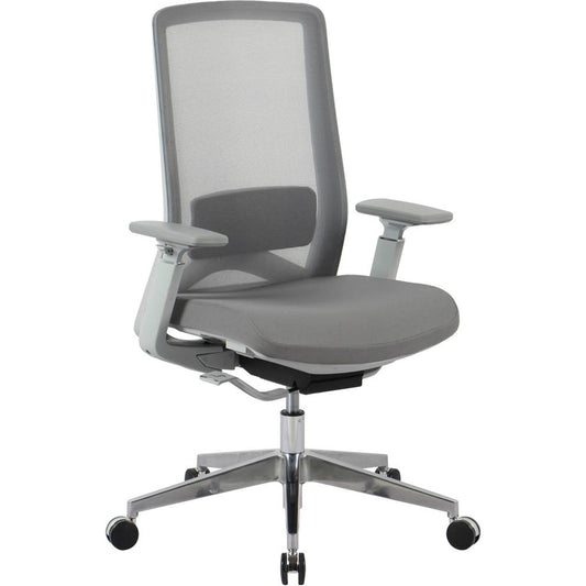 neutral Bürostuhl, Stoff grau, Gestell silber | 10007