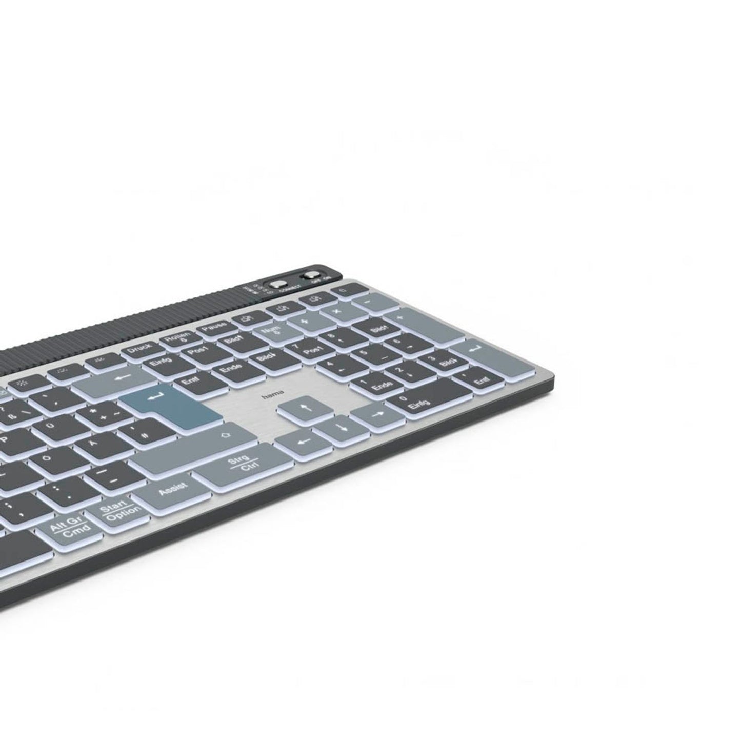 hama WK-750 Tastatur kabellos grau | 173068