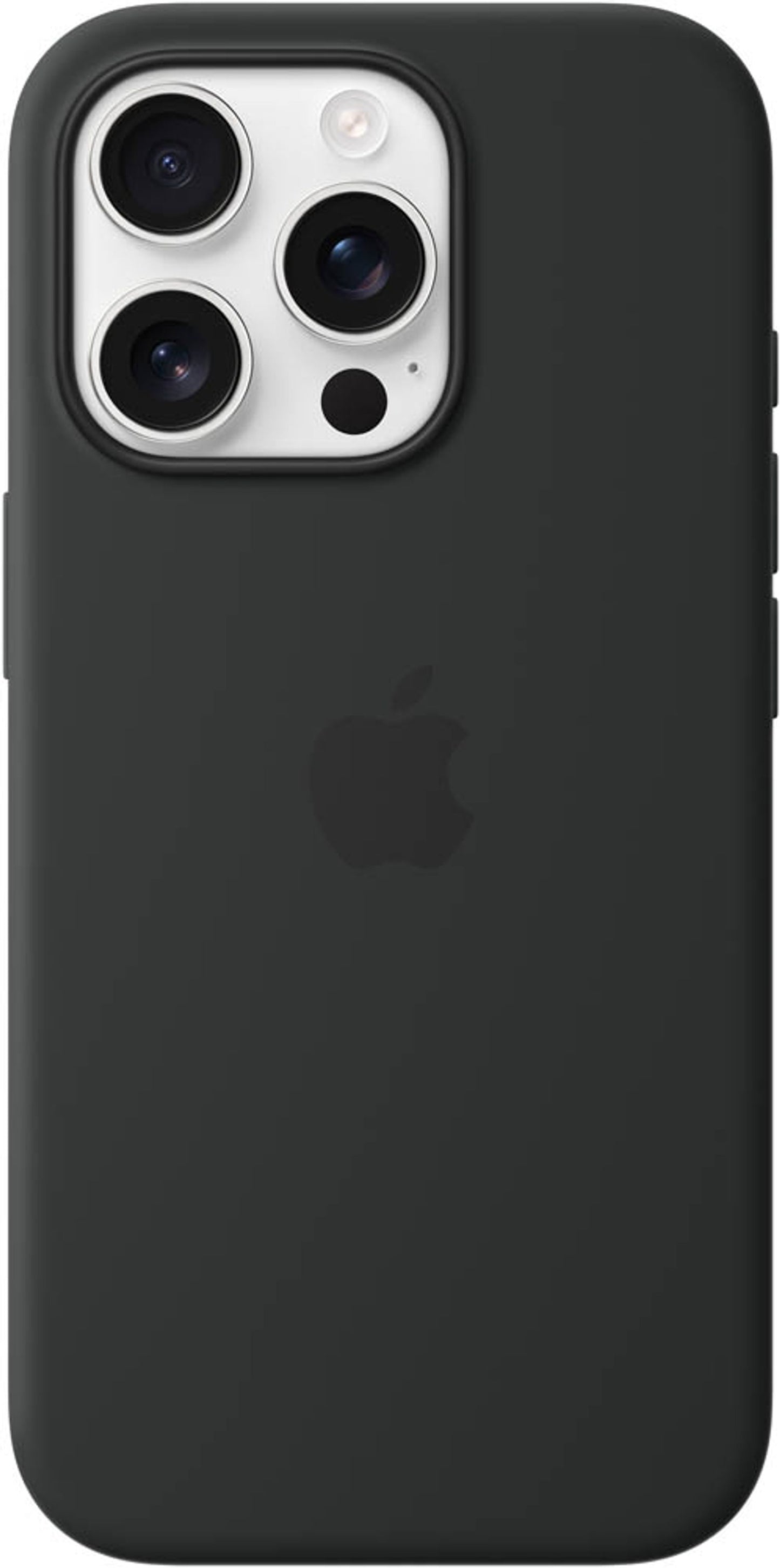 Apple Silikon Case Handy-Cover für Apple iPhone schwarz