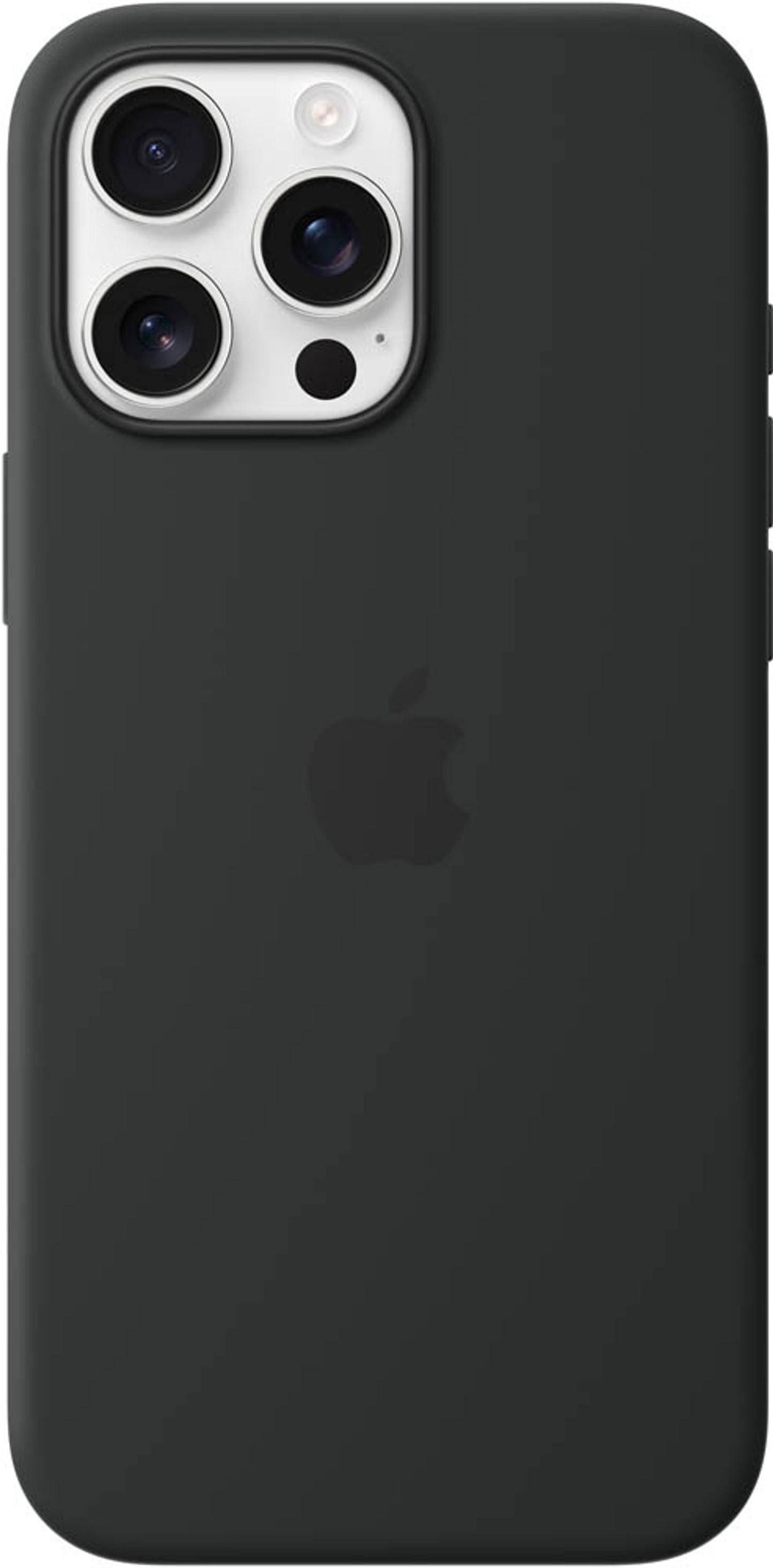 Apple Silikon Case Handy-Cover für Apple iPhone schwarz