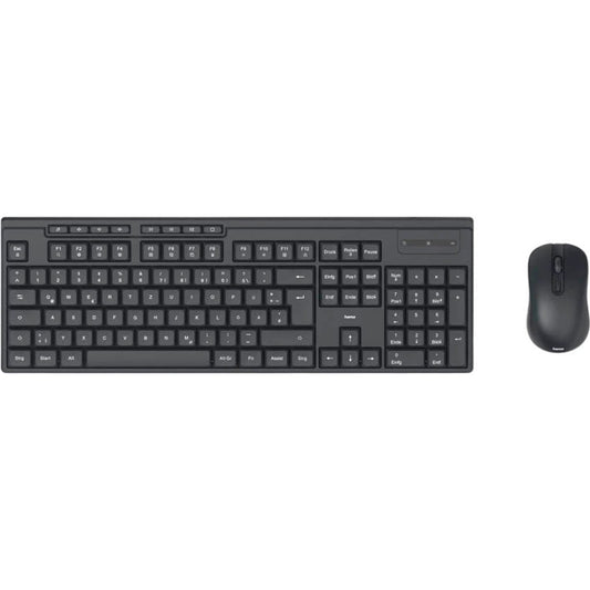 hama WKM-200 Tastatur-Maus-Set kabellos schwarz | 173056