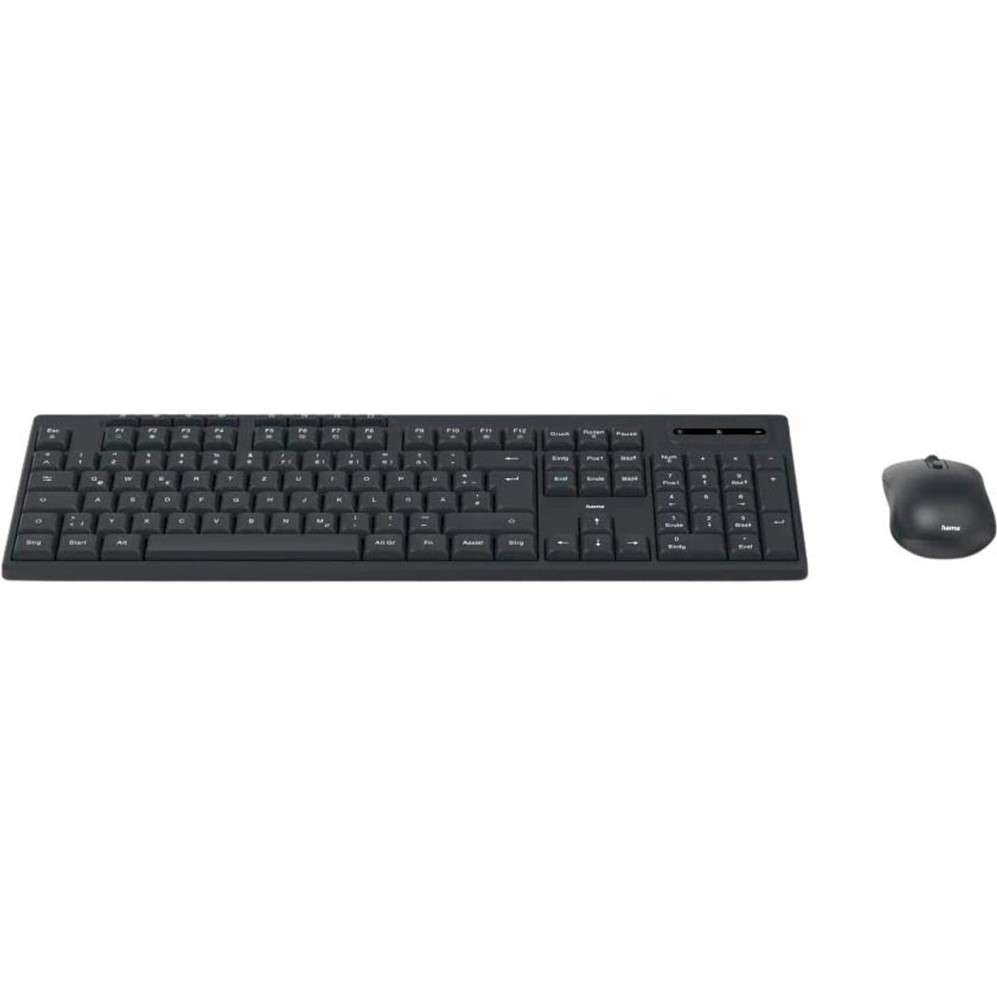 hama WKM-200 Tastatur-Maus-Set kabellos schwarz | 173056