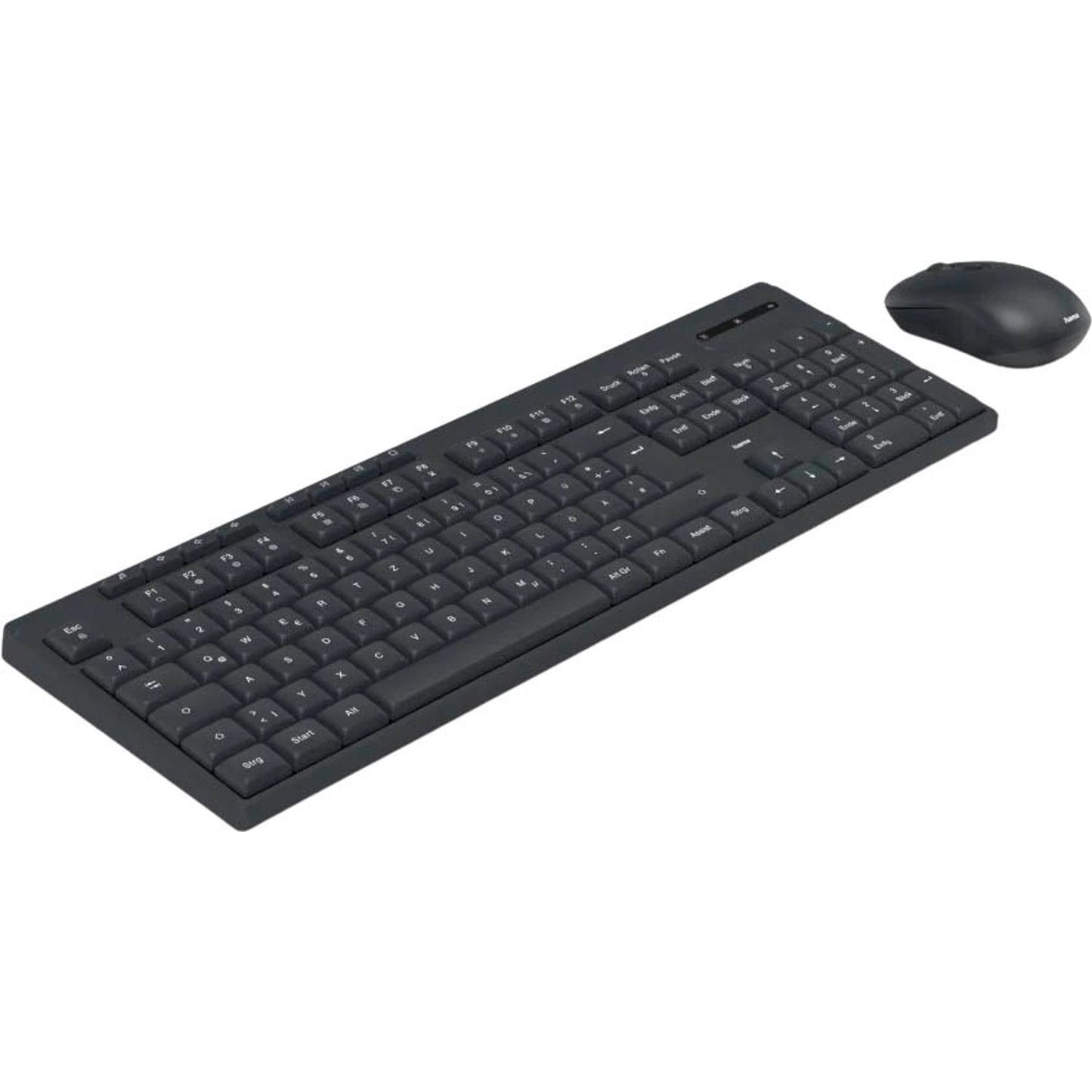 hama WKM-200 Tastatur-Maus-Set kabellos schwarz | 173056