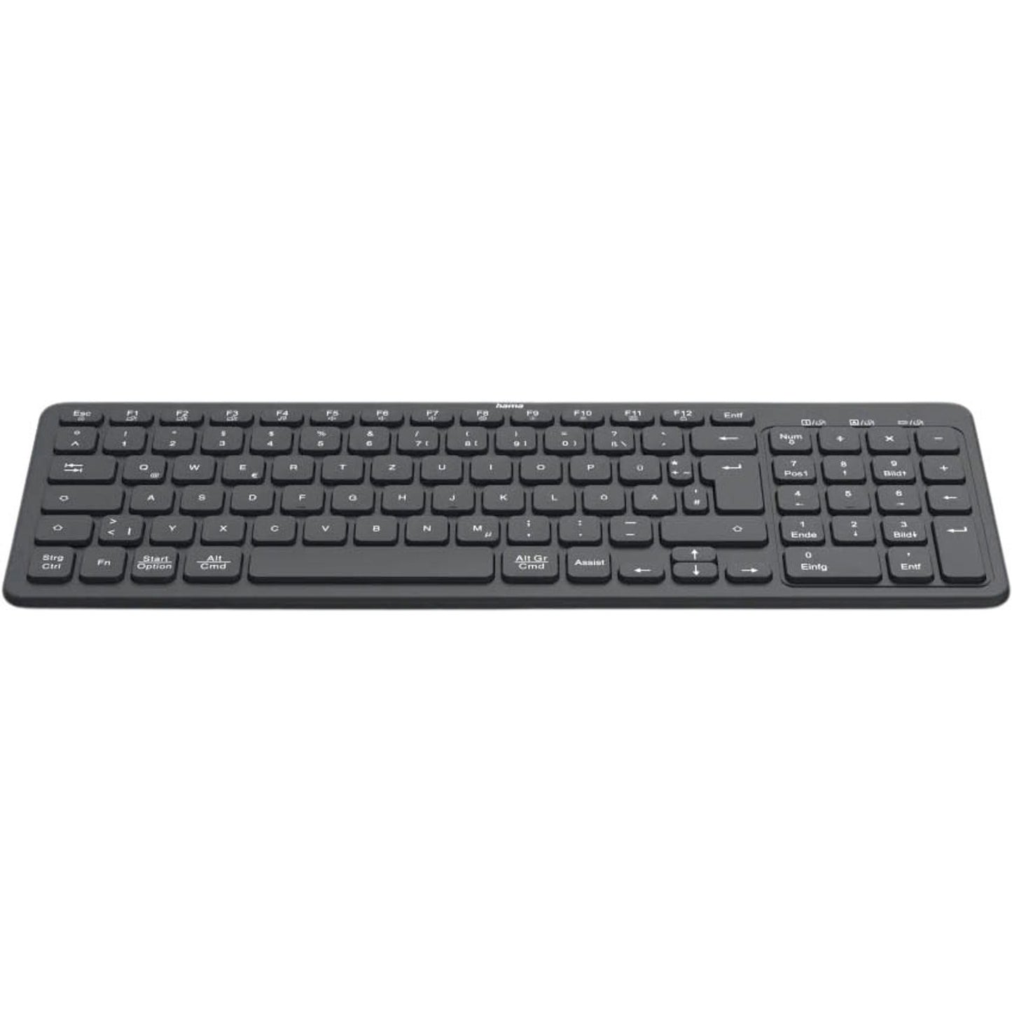 hama WK-300 Tastatur kabellos schwarz | 173057