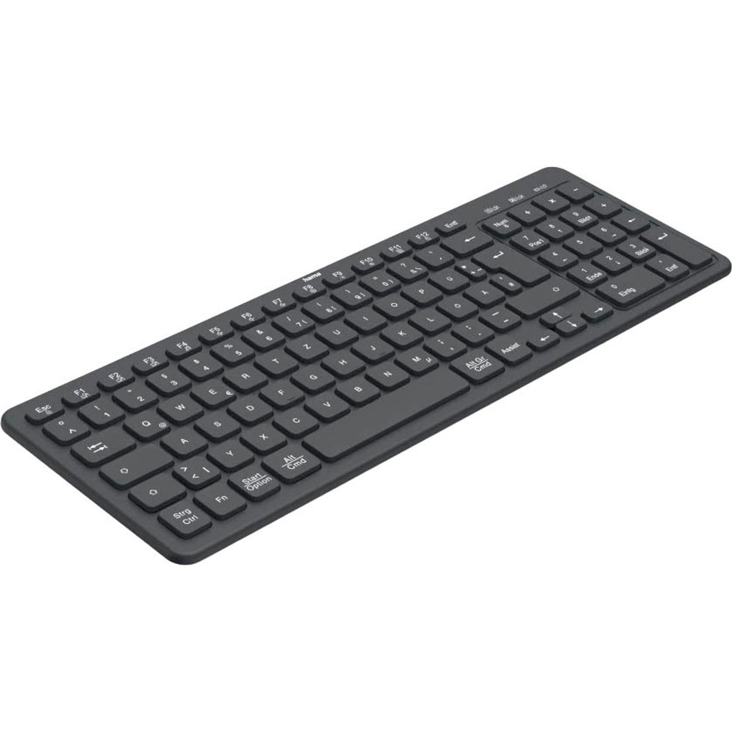 hama WK-300 Tastatur kabellos schwarz | 173057