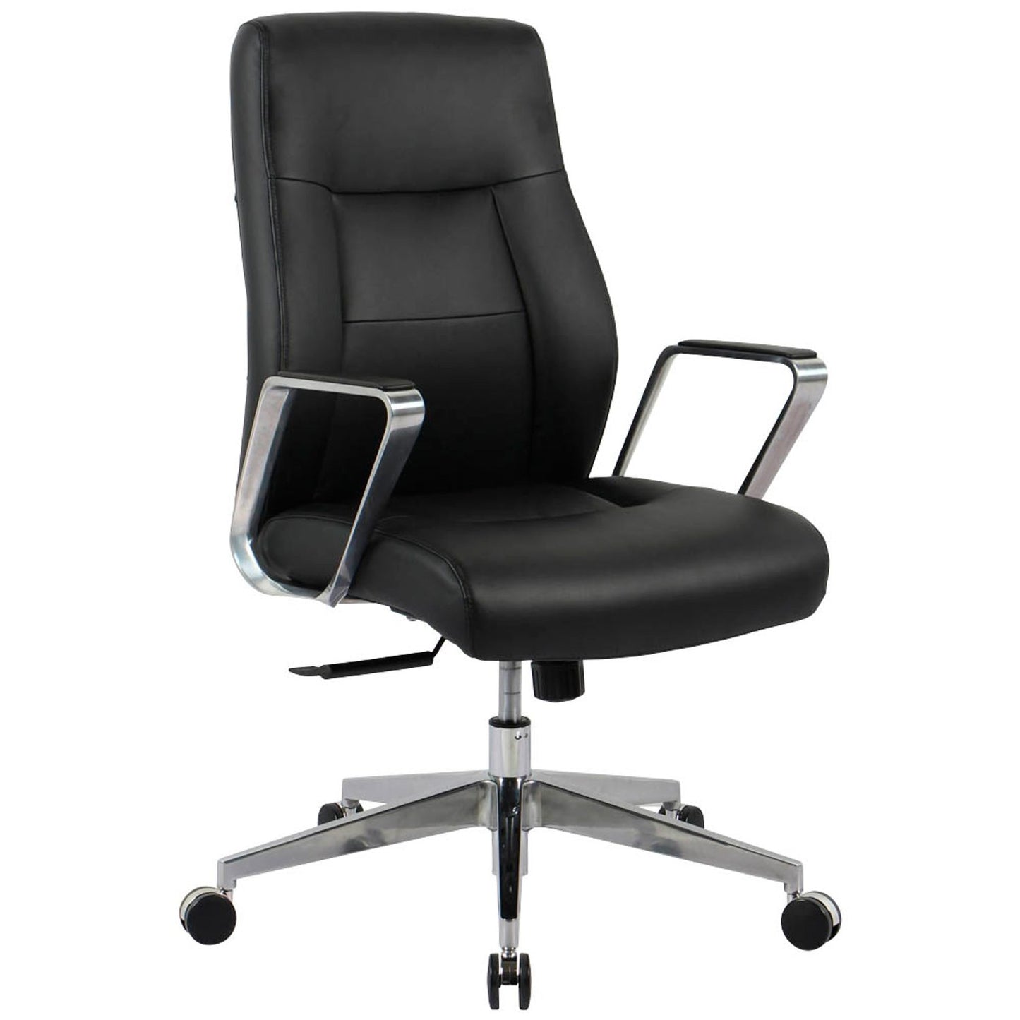 neutral Chefsessel, Kunstleder schwarz, Gestell schwarz | 10011