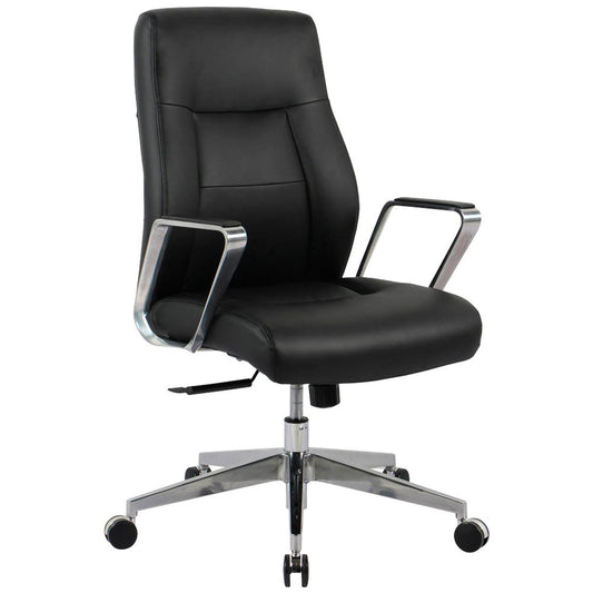 neutral Chefsessel, Kunstleder schwarz, Gestell schwarz | 10011