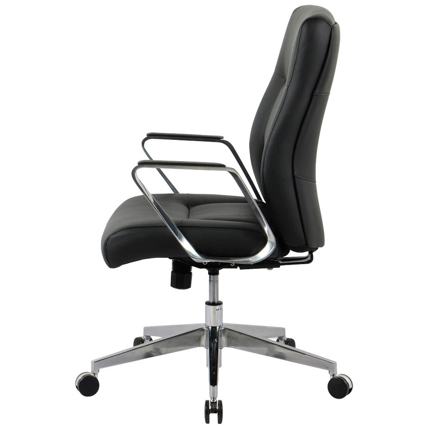 neutral Chefsessel, Kunstleder schwarz, Gestell schwarz | 10011