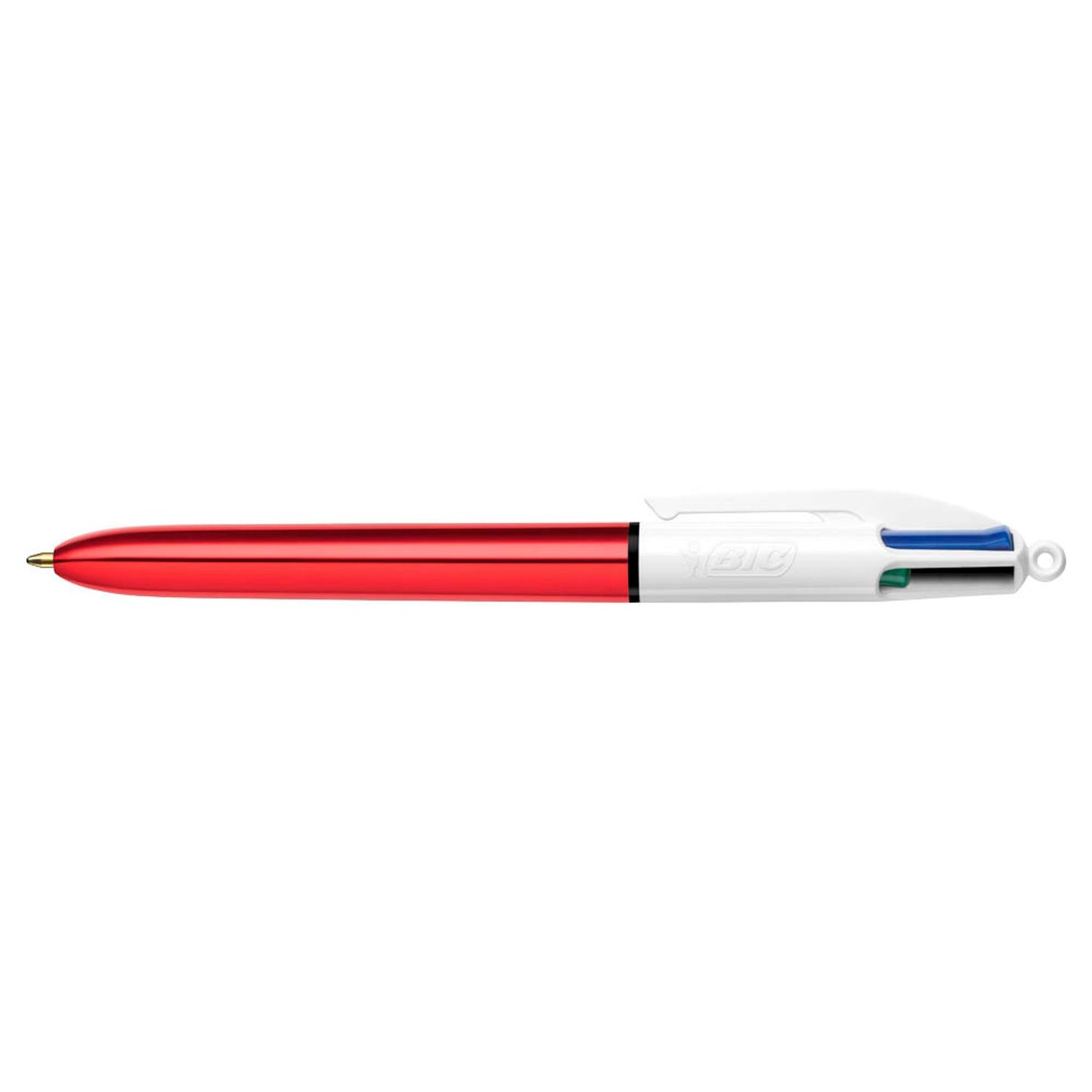 BIC 4-Farben-Kugelschreiber 4 Colours Shine farbsortiert, Schreibfarbe: farbsortiert | 964775 | 1 Pack = 12 St.