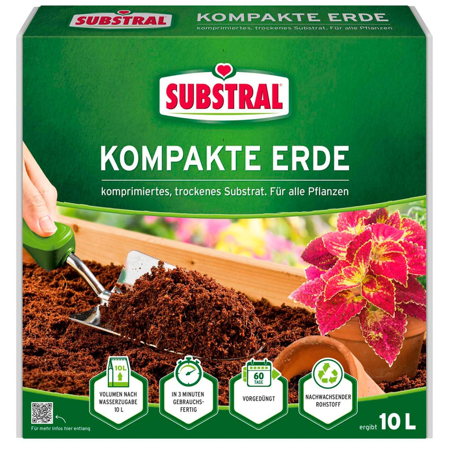 SUBSTRAL® Kompakt Blumenerde 10,0 l | 17990