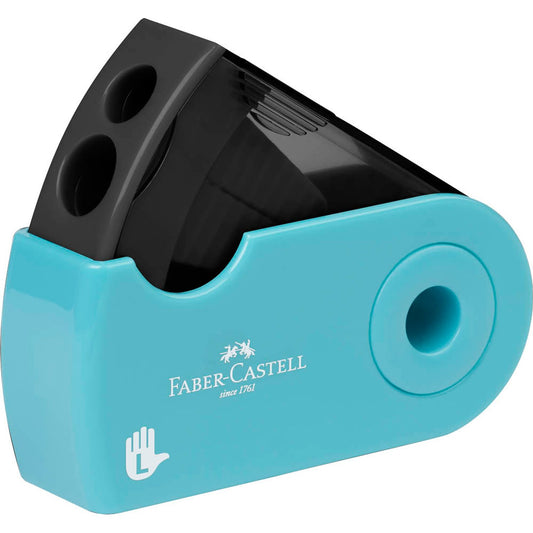 FABER-CASTELL Linkshänder Dosenspitzer doppelt Sleeve schwarz | 182770