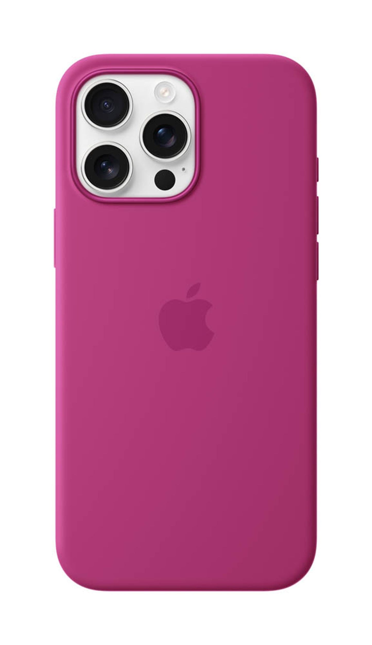 Apple Silikon Case Handy-Cover für Apple iPhone 16, fuchsia