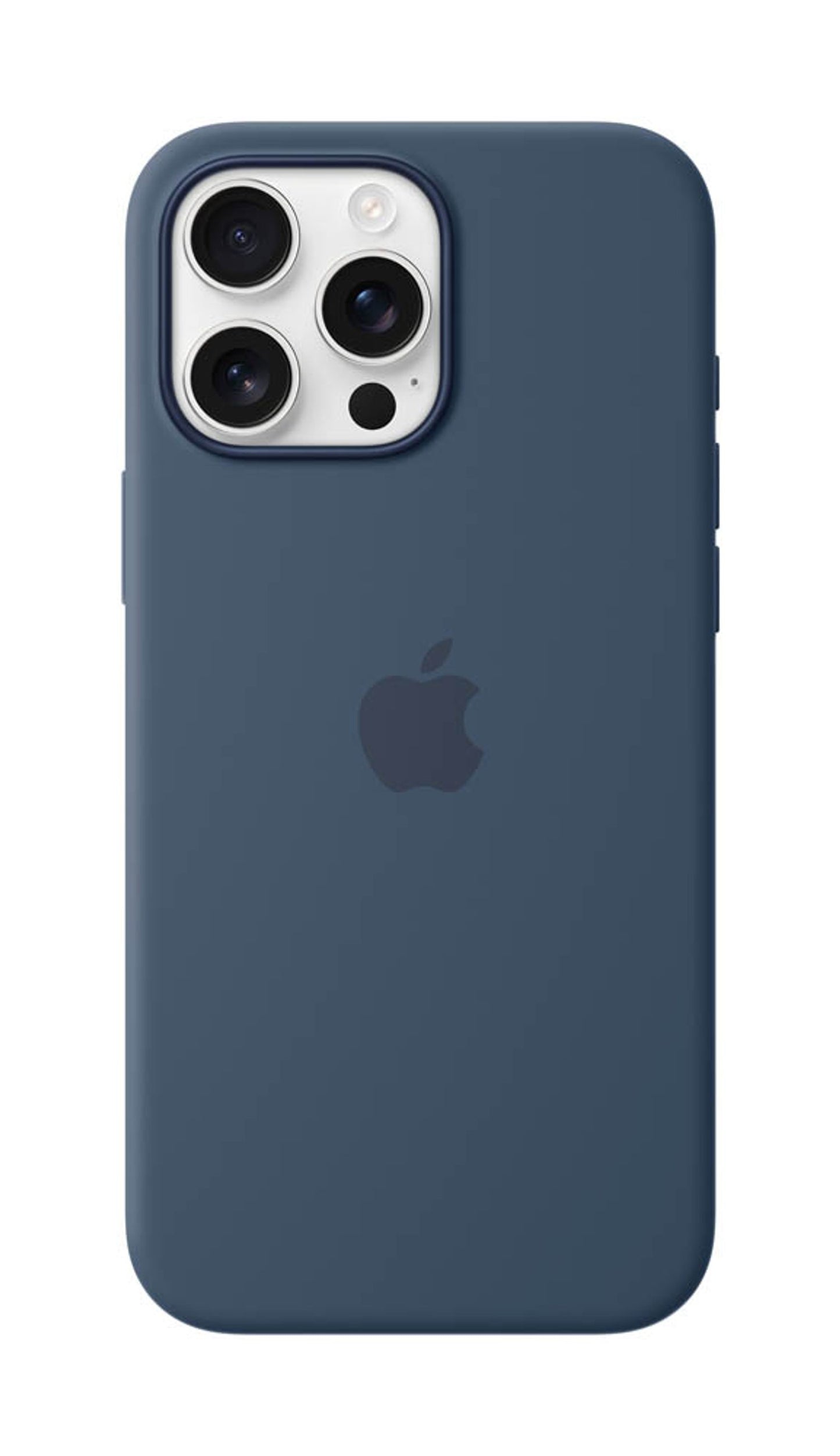 Apple Silikon Case Handy-Cover für Apple iPhone 16 Pro denim