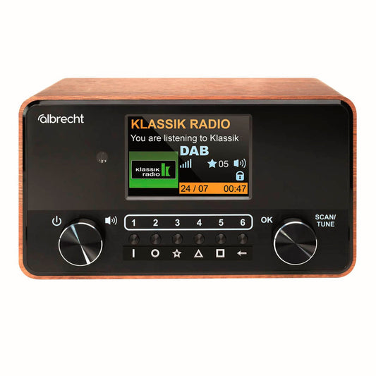 Albrecht DR 866 Senior Radio braun, schwarz | 27866