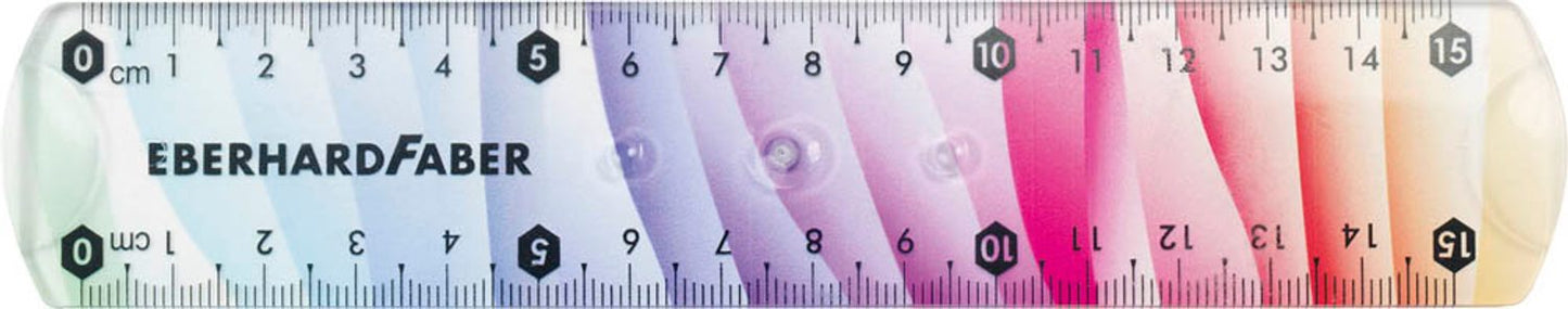 EBERHARD FABER Lineal Rainbow cm, Regenbogen
