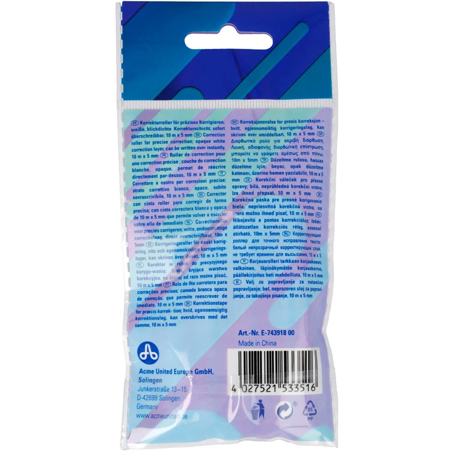 WESTCOTT Korrekturroller Midway 5,0 mm | E-743918 00