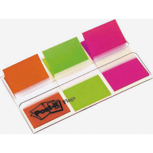 Post-it® Index Haftmarker farbsortiert 3x 20 Streifen | 680-OLP | 1 Pack = 3x 20 Streifen
