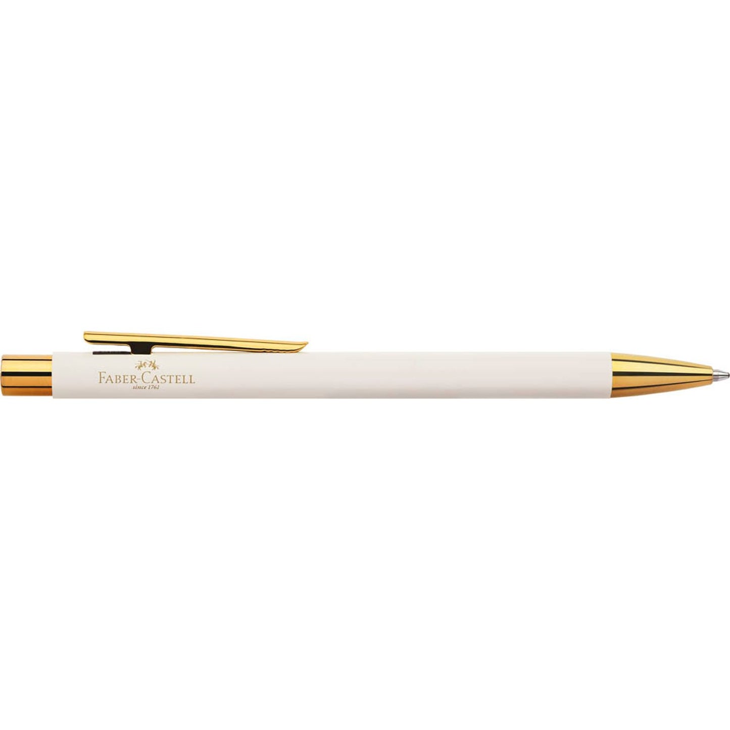 FABER-CASTELL Kugelschreiber Neo Slim weiß, Schreibfarbe: schwarz | 141445