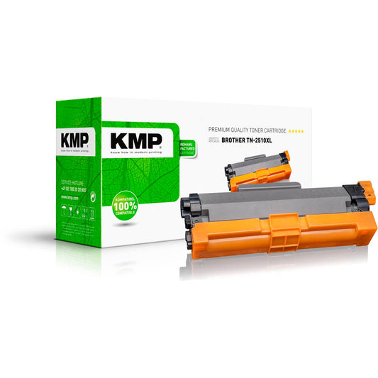 KMP schwarz Toner kompatibel zu brother TN-2510XL | 1270,3000