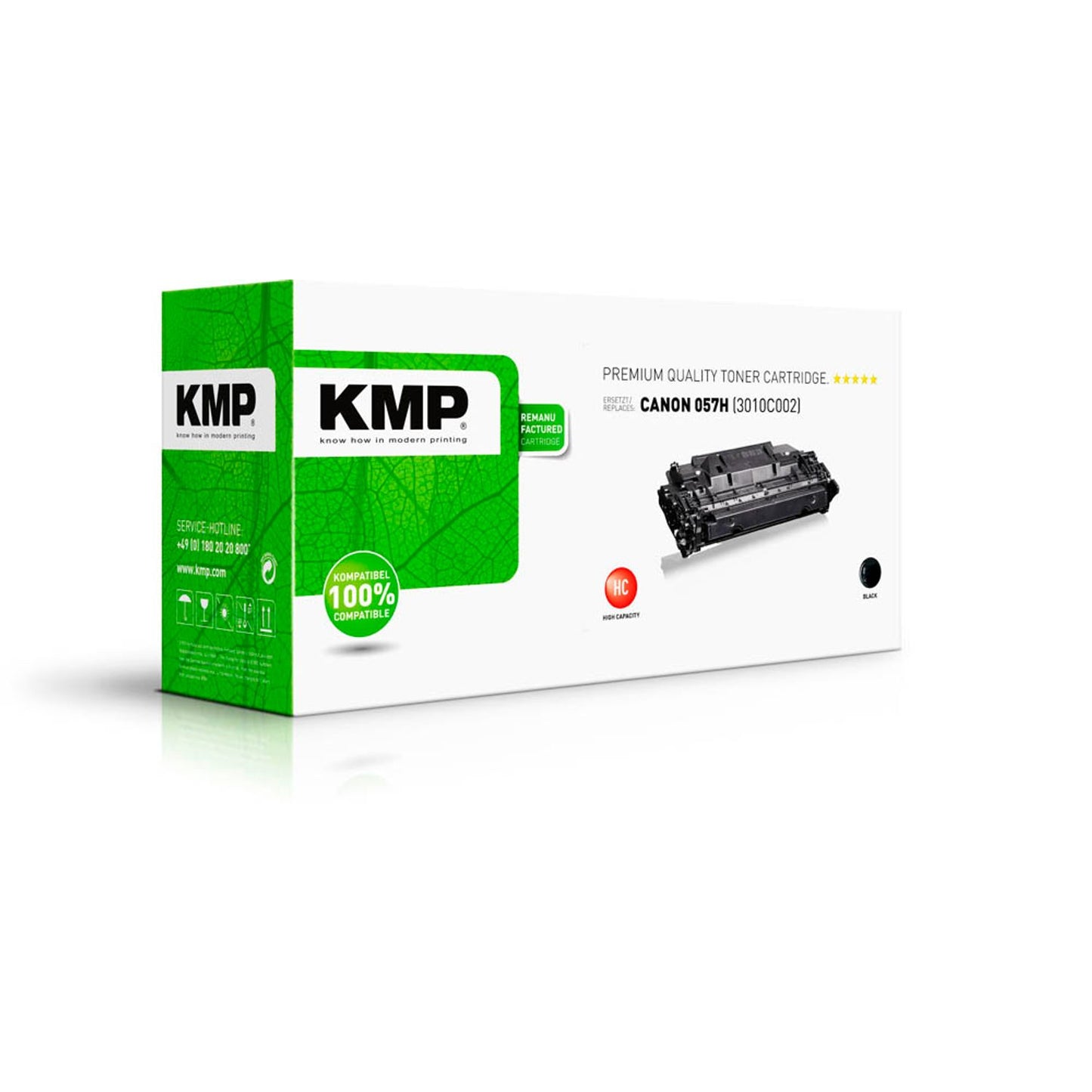 KMP schwarz Toner kompatibel zu Canon 057H | 3614,3000