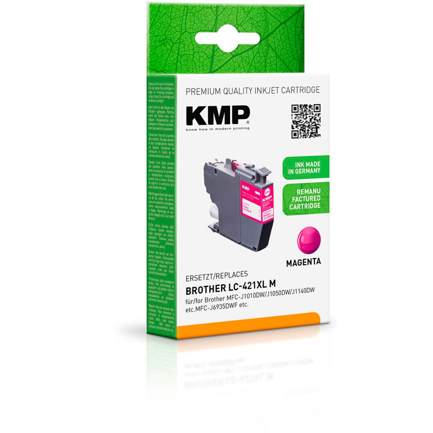 KMP magenta Druckerpatrone kompatibel zu brother LC-421XLM | 1548,4006