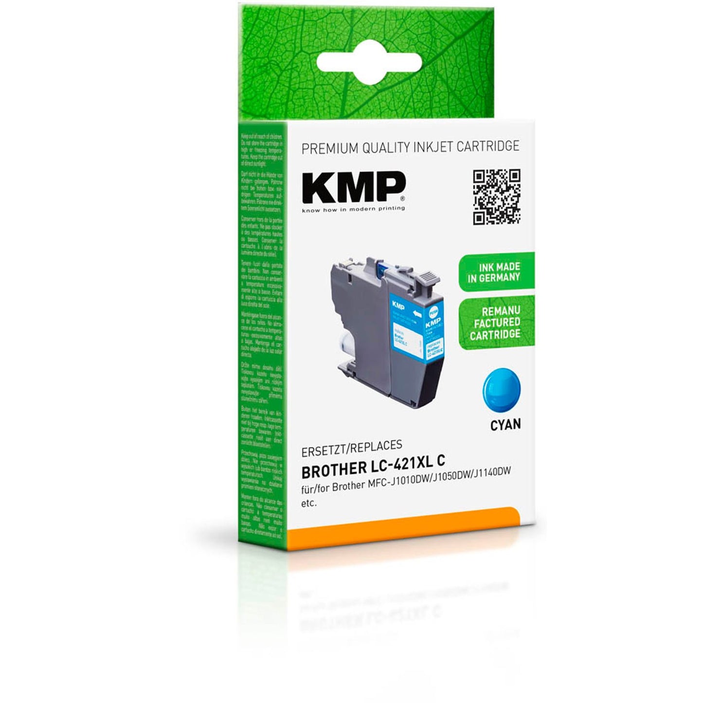KMP cyan Druckerpatrone kompatibel zu brother LC-421XLC | 1548,4003