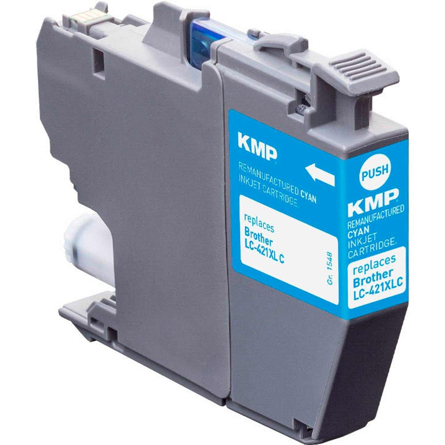 KMP cyan Druckerpatrone kompatibel zu brother LC-421XLC | 1548,4003