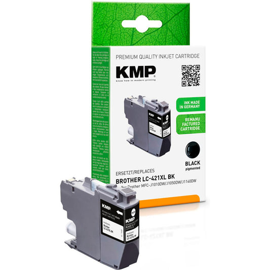 KMP schwarz Druckerpatrone kompatibel zu brother LC-421XLBK | 1548,4001