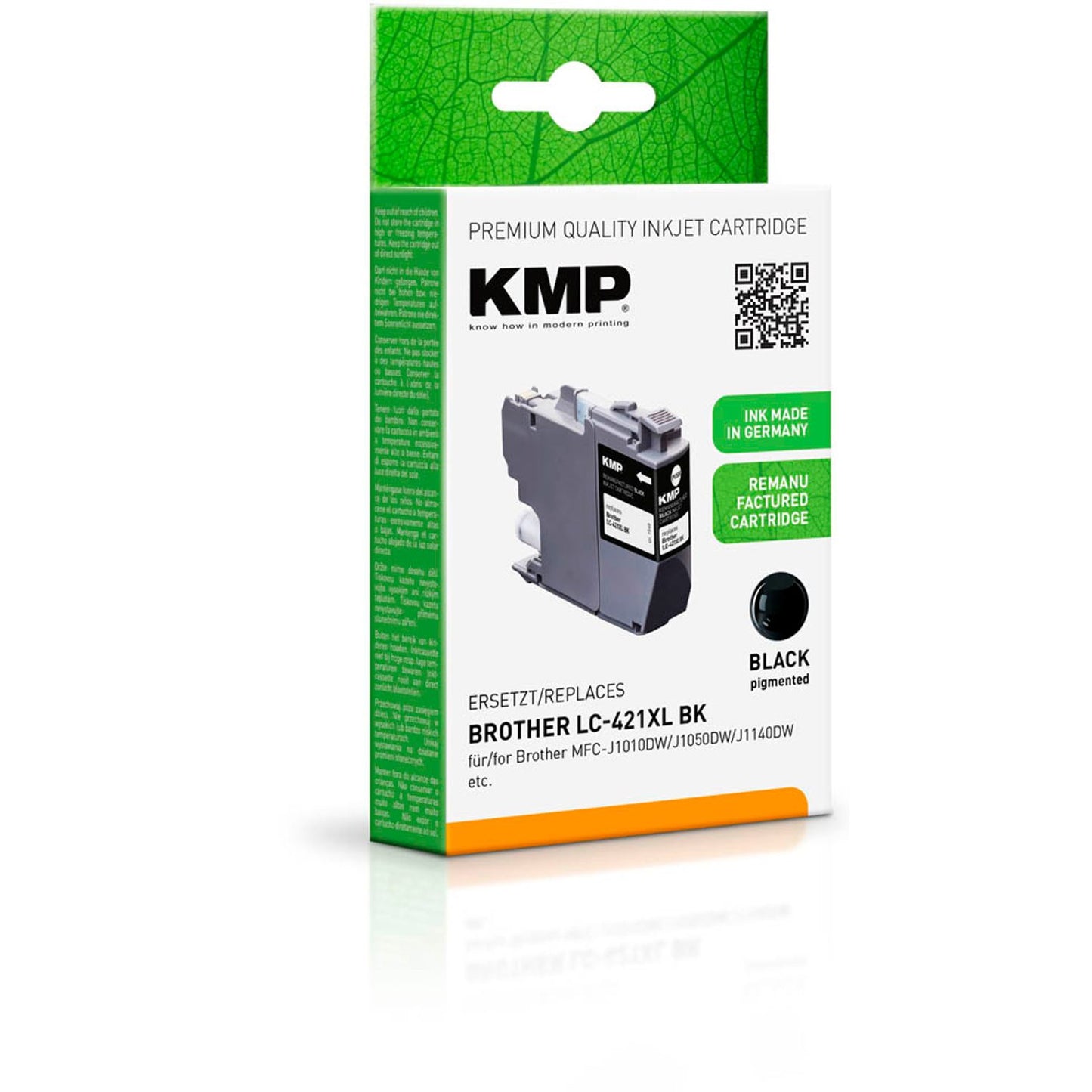 KMP schwarz Druckerpatrone kompatibel zu brother LC-421XLBK | 1548,4001