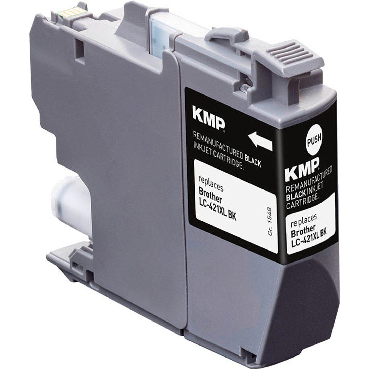 KMP schwarz Druckerpatrone kompatibel zu brother LC-421XLBK | 1548,4001