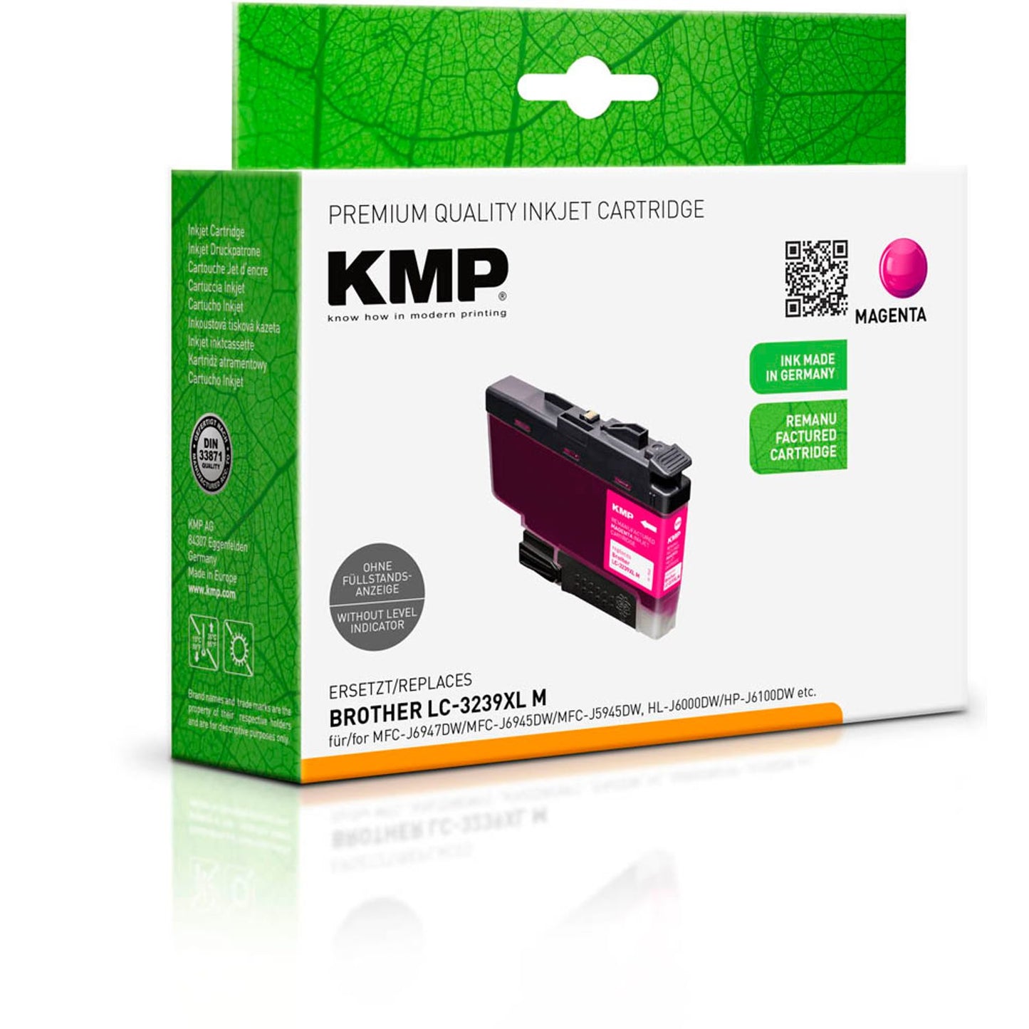 KMP magenta Druckerpatrone kompatibel zu brother LC-3239XLM | 1543,4006