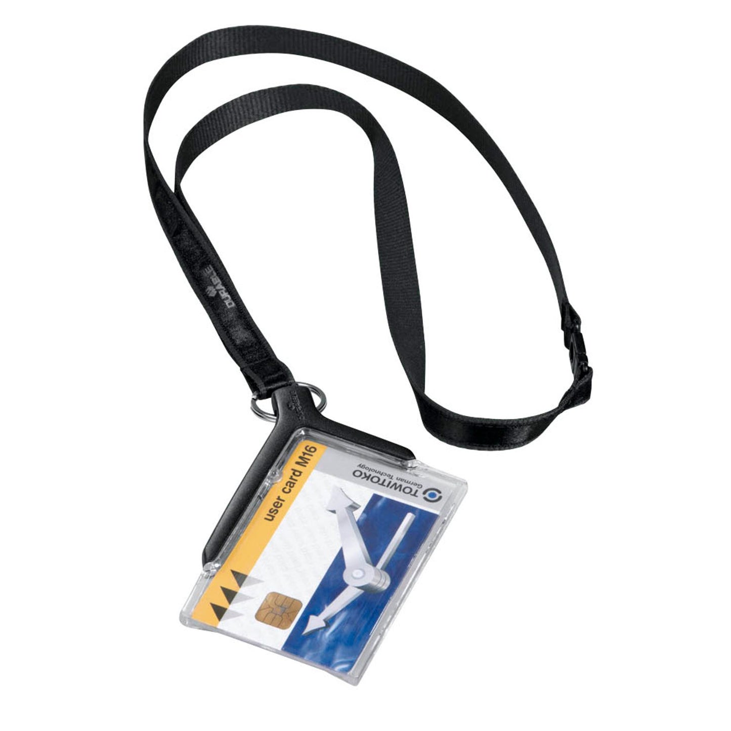 DURABLE Ausweishalter mit Textilband transparent | 820758 | 1 Pack = 10 St.