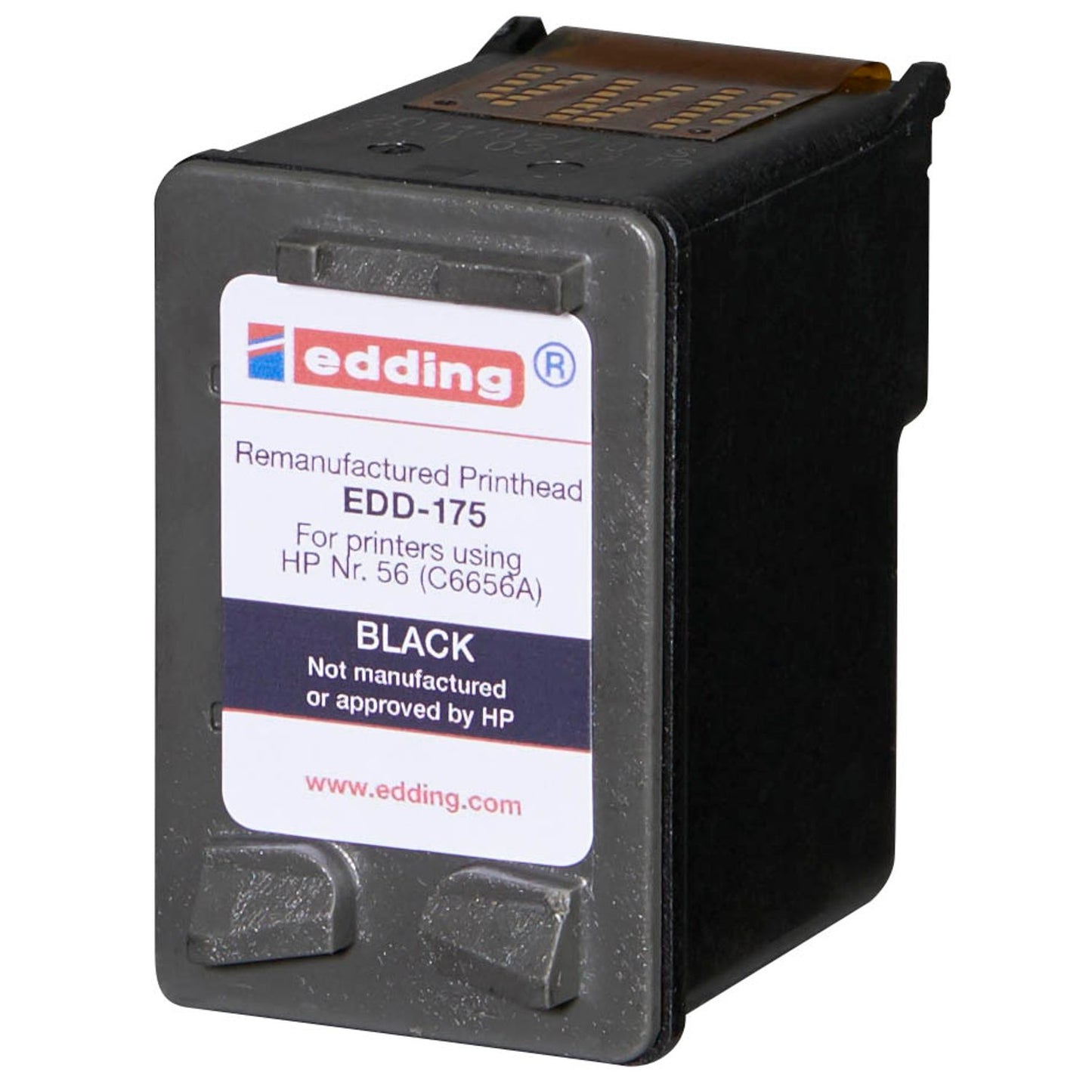 edding EDD-175 schwarz Druckerpatrone kompatibel zu HP 56 (C6656AE) | 18-175
