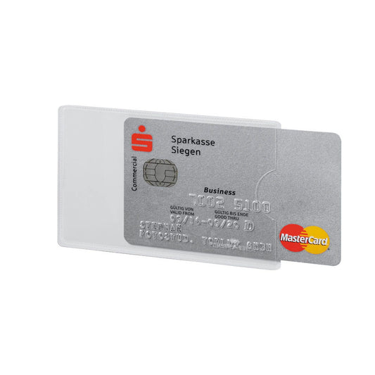 DURABLE Kreditkartenhülle RFID SECURE transparent 5,4 x 8,6 cm | 890319 | 1 Pack = 3 St.