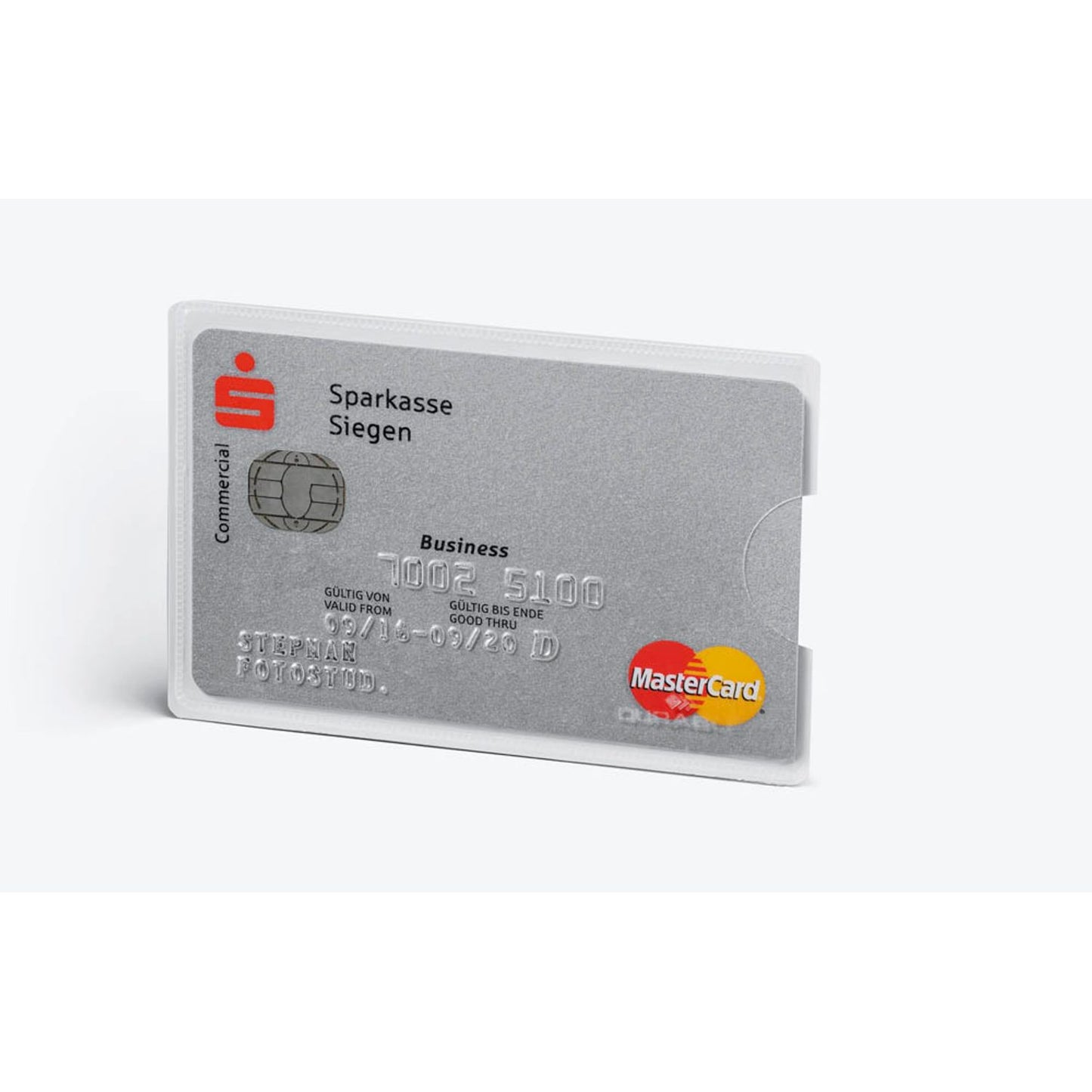 DURABLE Kreditkartenhülle RFID SECURE transparent 5,4 x 8,6 cm | 890319 | 1 Pack = 3 St.