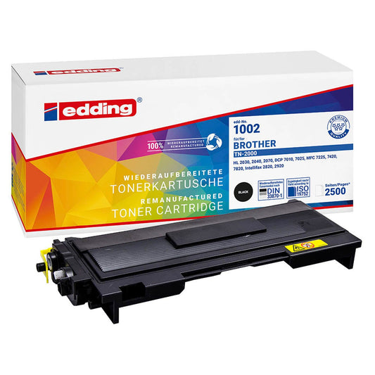 edding schwarz Toner kompatibel zu brother TN-2000 | 18-1002