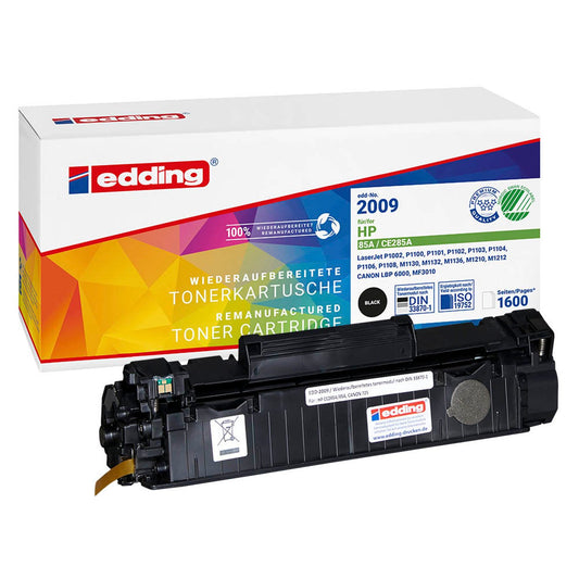 edding EDD-2009 schwarz Toner kompatibel zu HP 85A (CE285A) | 18-2009