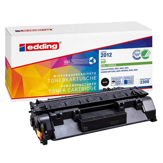 edding EDD-2012 schwarz Toner kompatibel zu HP 05A; Canon 719(CE505A; 3479B002AA) | 18-2012