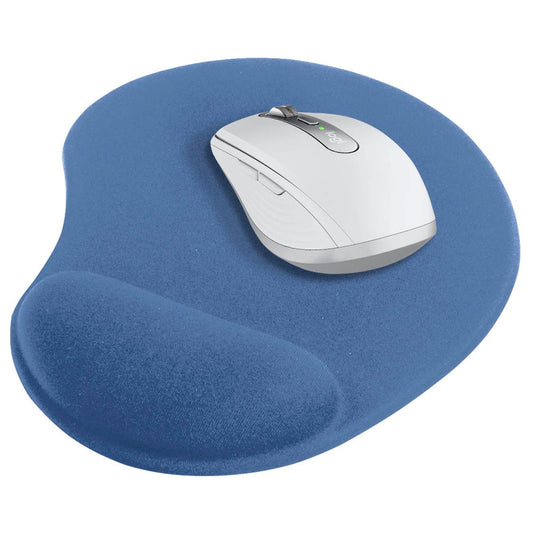 ednet Mousepad mit Handgelenkauflage blau | 64218