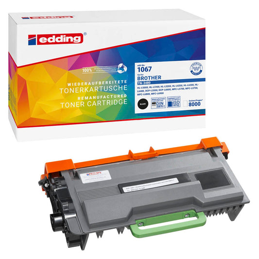 edding EDD-1067 schwarz Toner kompatibel zu brother TN-3480 | 18-1067