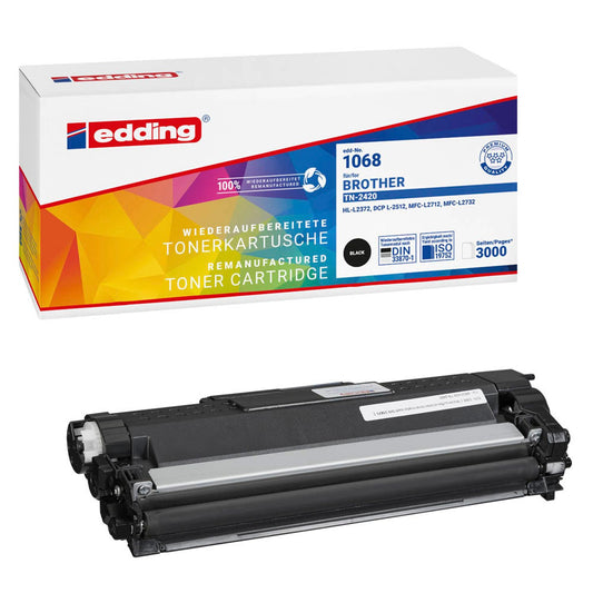 edding EDD-1068 schwarz Toner kompatibel zu brother TN-2420/2410 | 18-1068