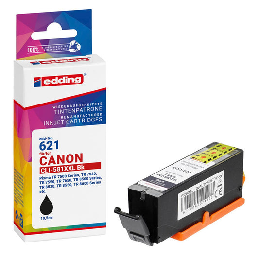 edding EDD-621 schwarz Druckerpatrone kompatibel zu Canon CLI-581XXL BK | 18-621