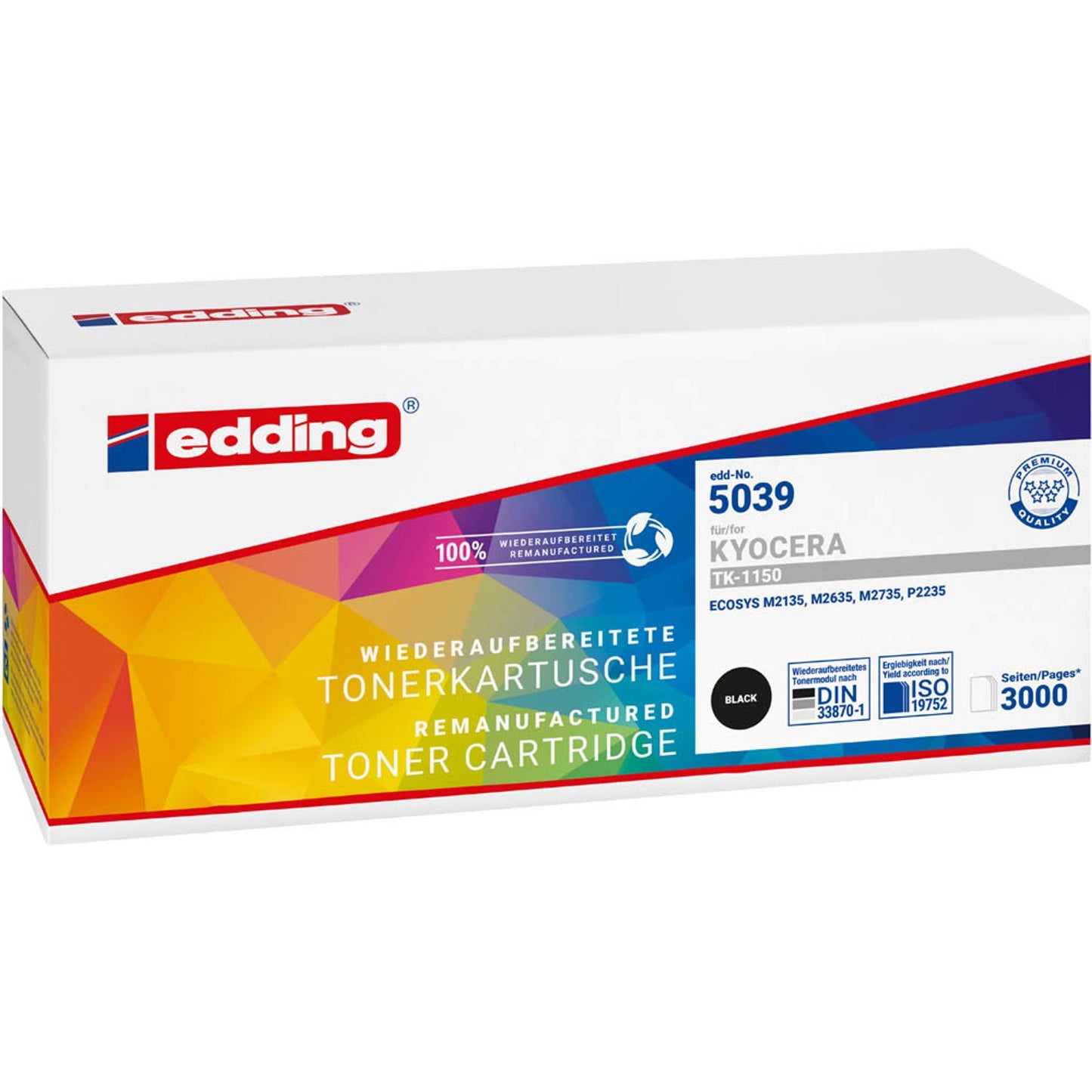 edding EDD-5039 schwarz Toner kompatibel zu KYOCERA TK-1150 | 18-5039