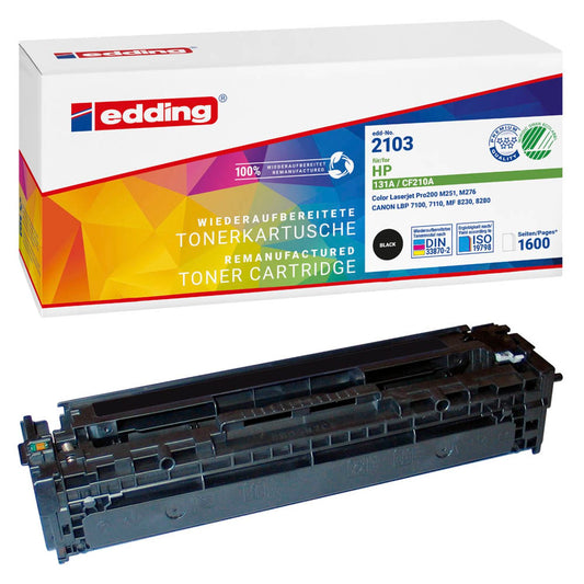 edding EDD-2103 schwarz Toner kompatibel zu HP 131A (CF210A) | 18-2103