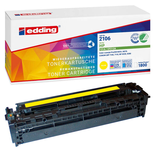 edding EDD-2106 gelb Toner kompatibel zu HP 131A (CF212A) | 18-2106