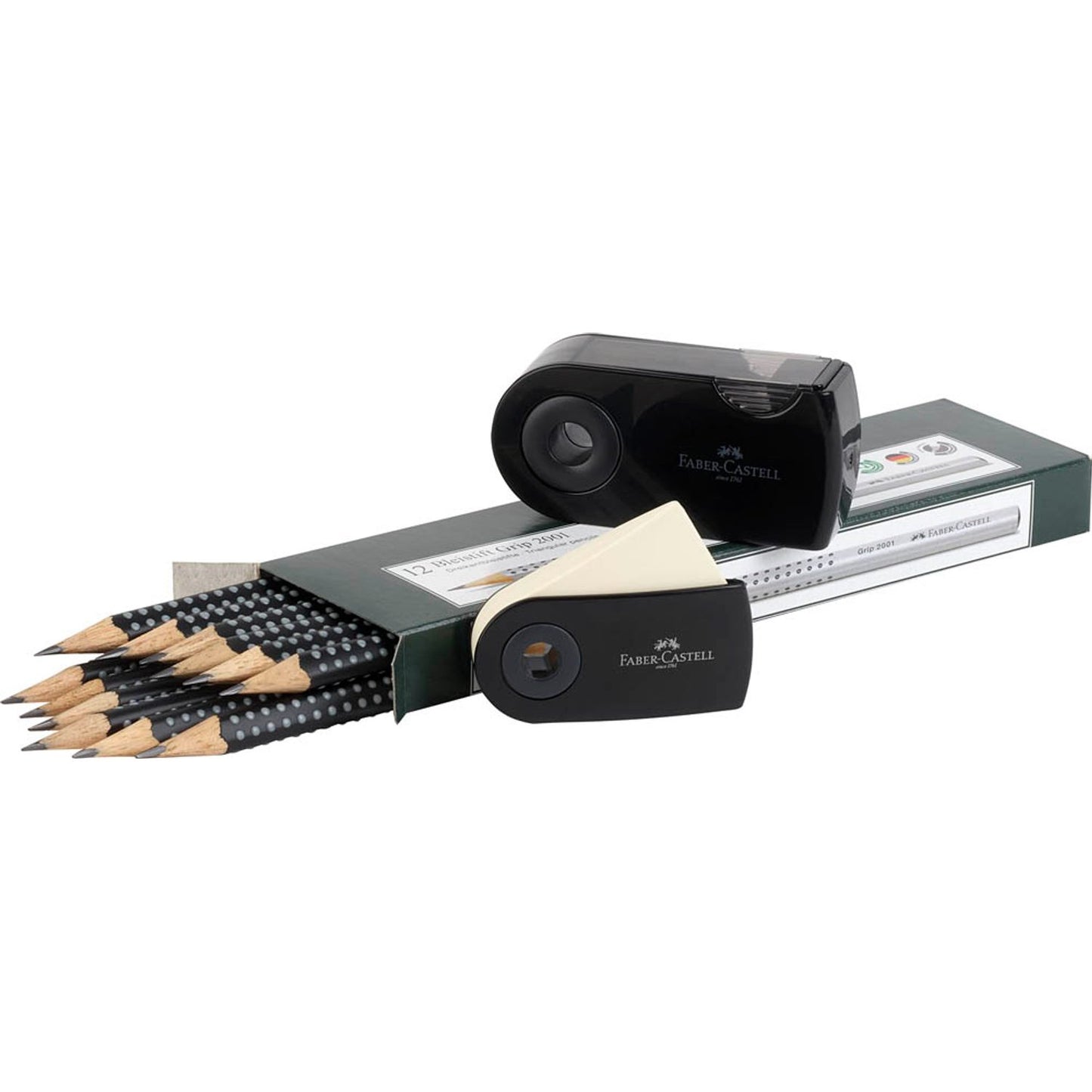 FABER-CASTELL Grip 2001 Bleistifte B schwarz | 202170